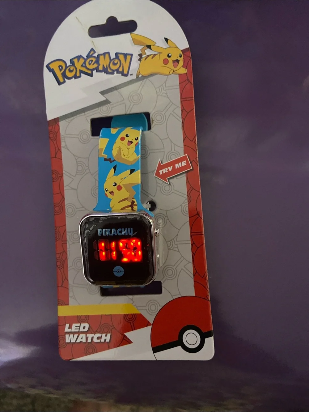Pikachu Kids LED Smartwatch - Blue Pikachu Design